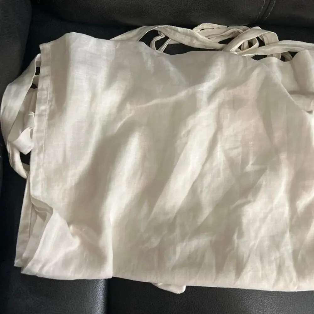 Pottery Barn Linen Cotton Blend Minimalist Quiet Luxury Set of 2